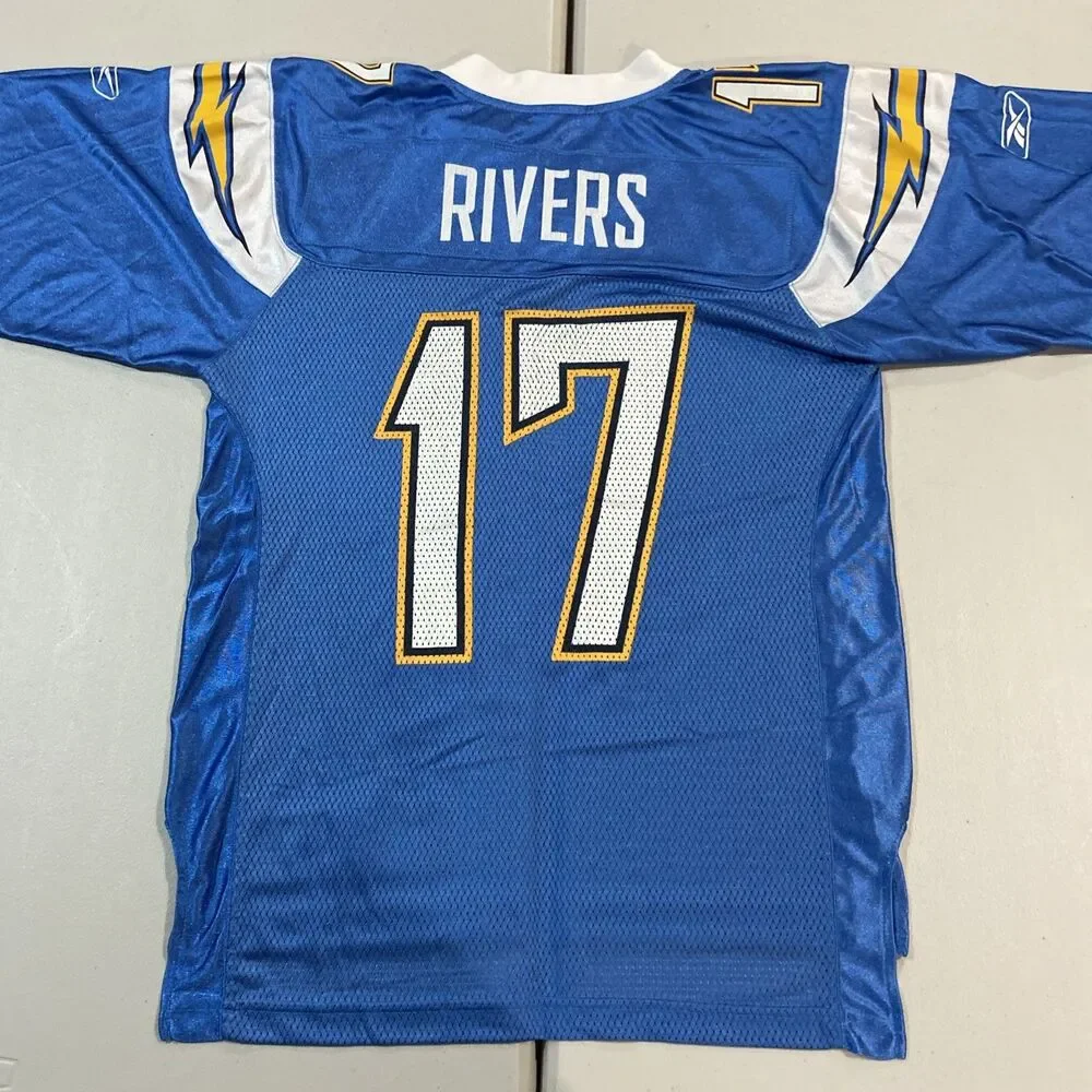 Reebok NFL Philip Rivers San Diego Chargers #17 Mesh Jersey Size Small
